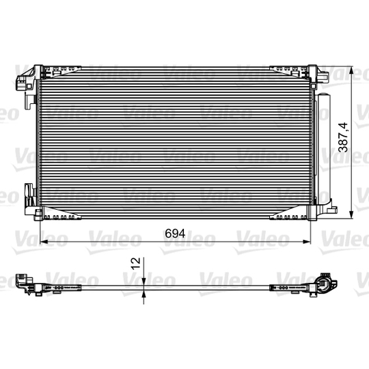 814028 - Condenser, air conditioning 