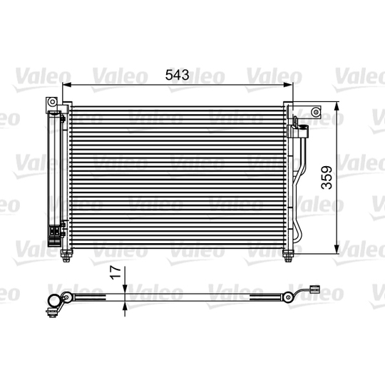 814115 - Condenser, air conditioning 