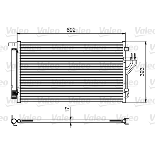 814485 - Condenser, air conditioning 