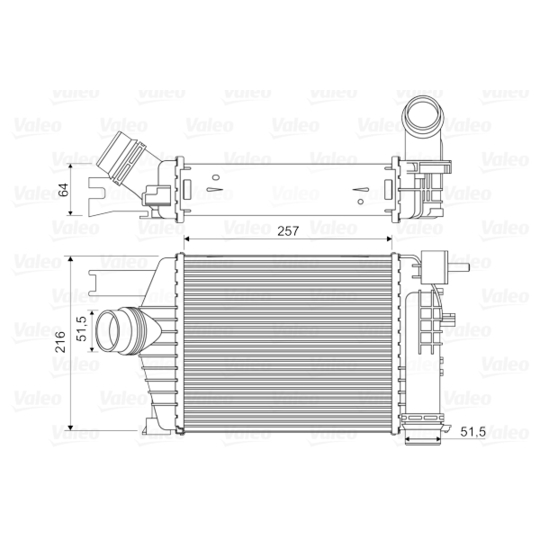 818343 - Intercooler, charger 