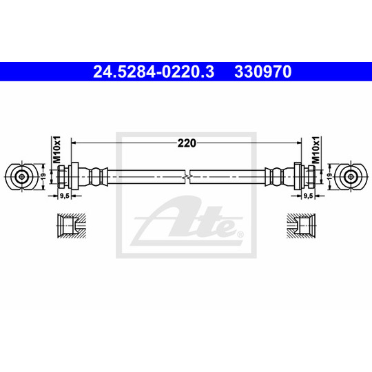 24.5284-0220.3 - Bromsslang 