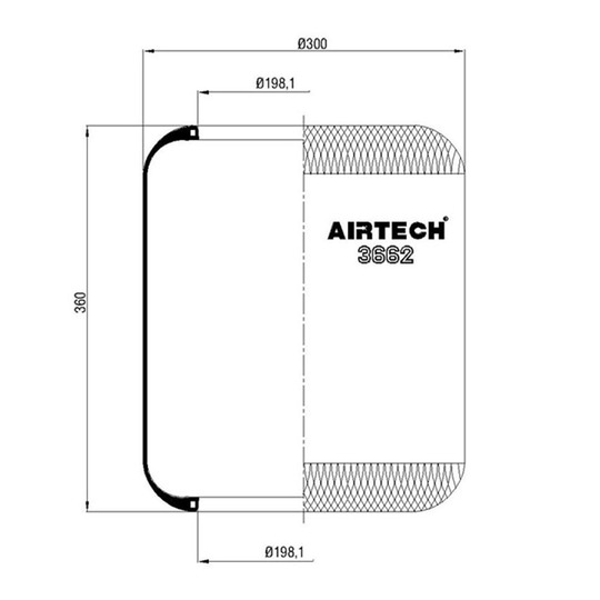 261.002 - Bellow, air suspension 