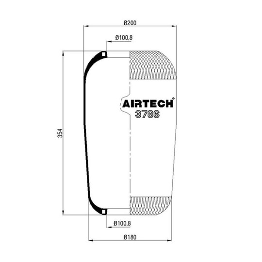 261.019 - Bellow, air suspension 