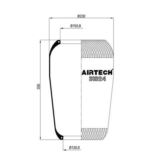 261.049 - Bellow, air suspension 