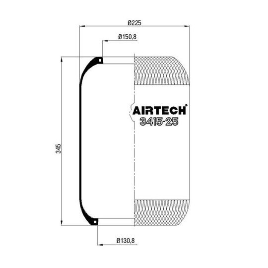 261.107 - Bellow, air suspension 