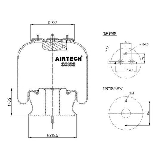 262.538 - Bellow, air suspension 