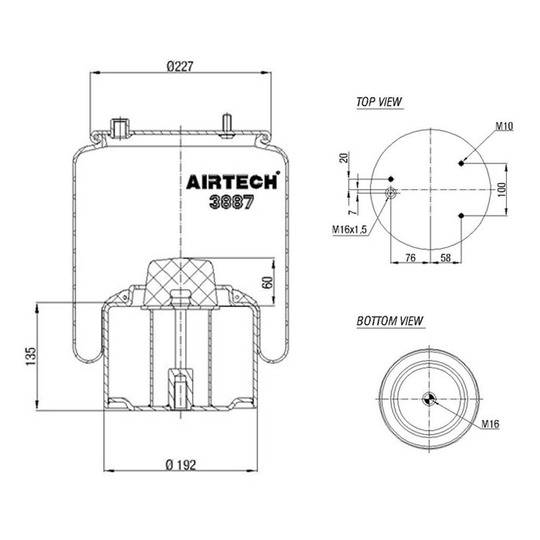 262.570 - Bellow, air suspension 