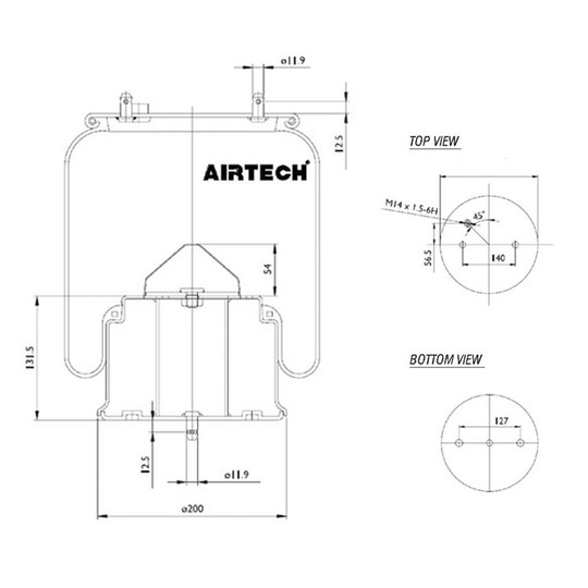 262.573 - Bellow, air suspension 