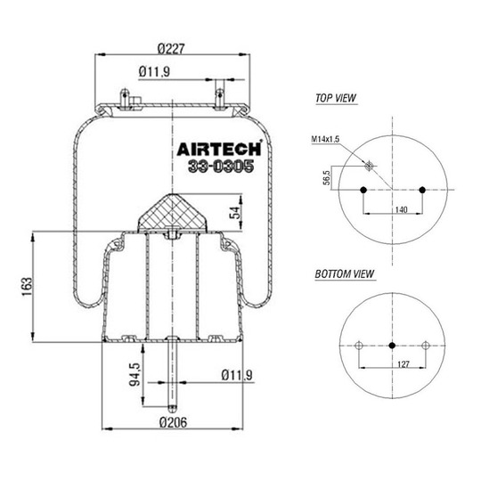 262.578 - Bellow, air suspension 