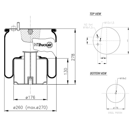 562.060 - Bellow, air suspension 