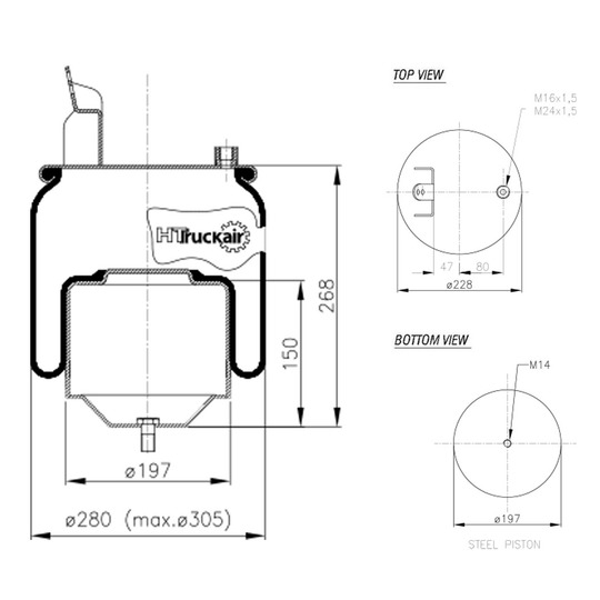 562.072 - Bellow, air suspension 