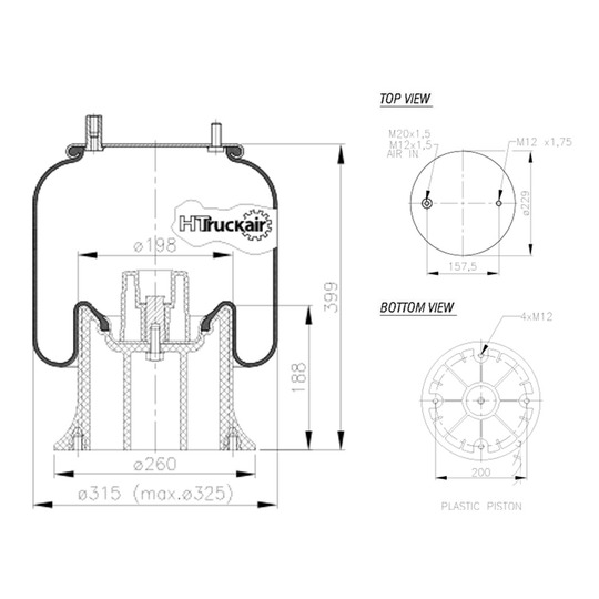 562.515 - Bellow, air suspension 