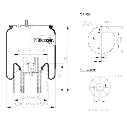 562.535 - Bellow, air suspension 