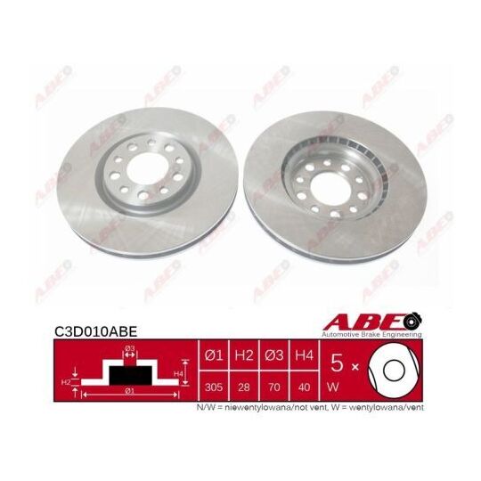 C3D010ABE - Brake Disc 