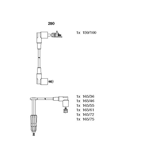 280 - Tändkabelsats 