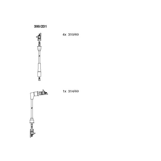 300/231 - Ignition Cable Kit 