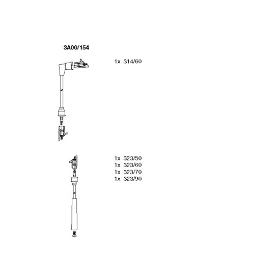 3A00/154 - Ignition Cable Kit 