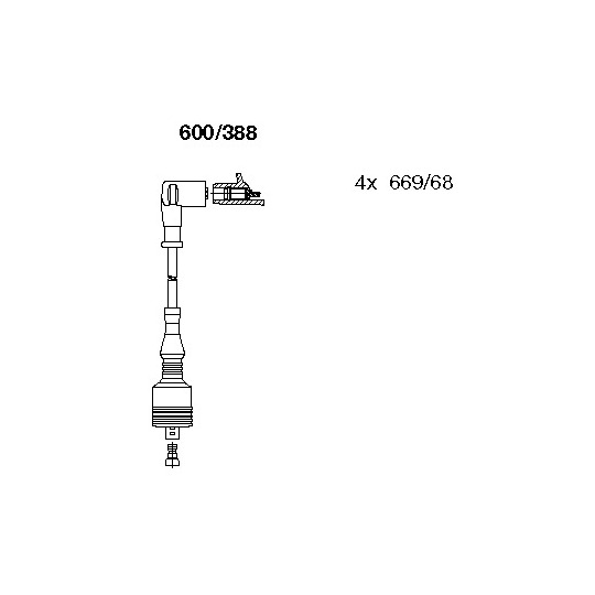 600/388 - Ignition Cable Kit 