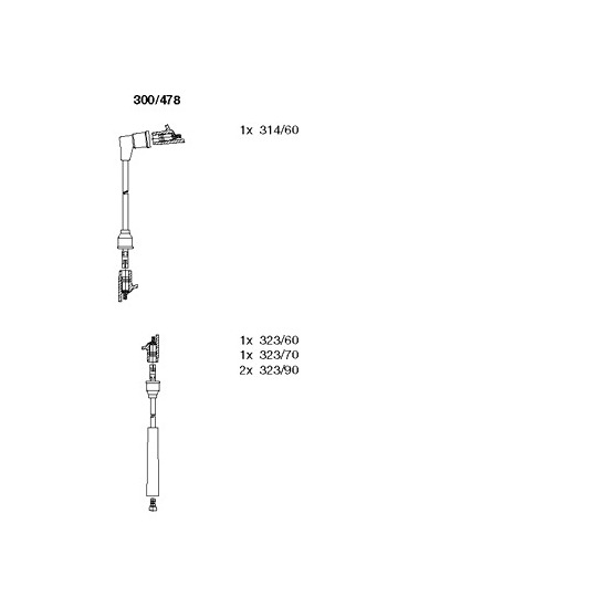 300/478 - Ignition Cable Kit 