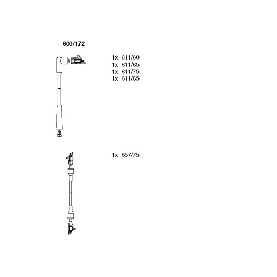 600/172 - Ignition Cable Kit 