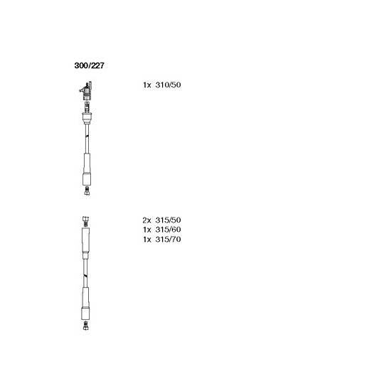 300/227 - Ignition Cable Kit 