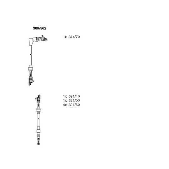 300/962 - Ignition Cable Kit 