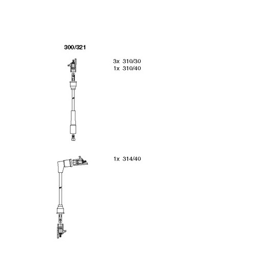 300/321 - Ignition Cable Kit 