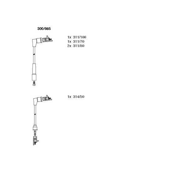 300/985 - Ignition Cable Kit 