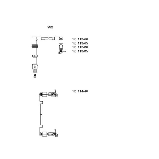 992 - Ignition Cable Kit 