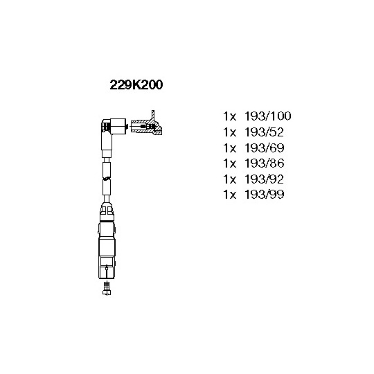 229K200 - Süütesüsteemikomplekt 