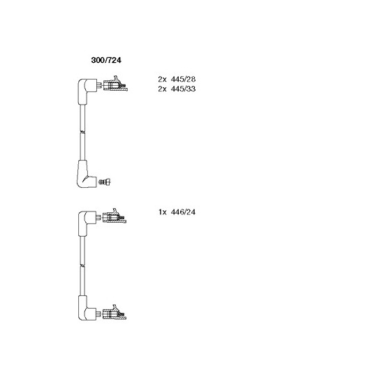 300/724 - Ignition Cable Kit 