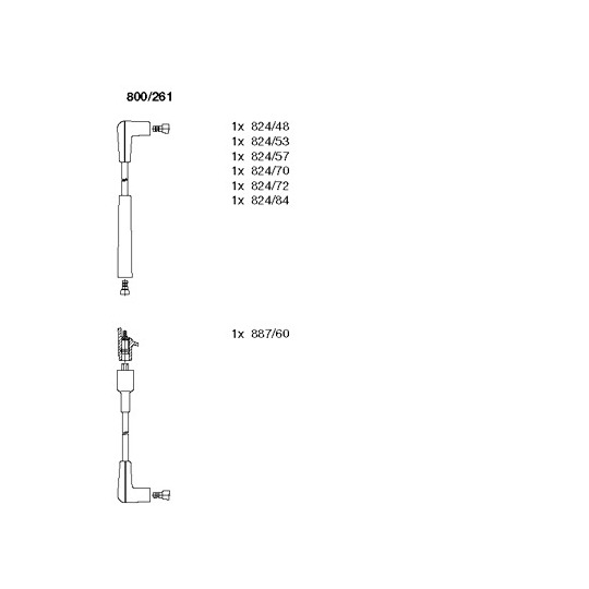 800/261 - Tändkabelsats 
