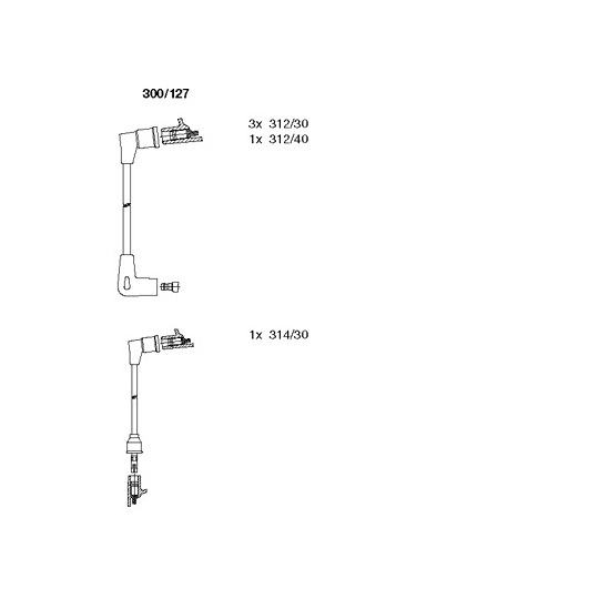 300/127 - Ignition Cable Kit 