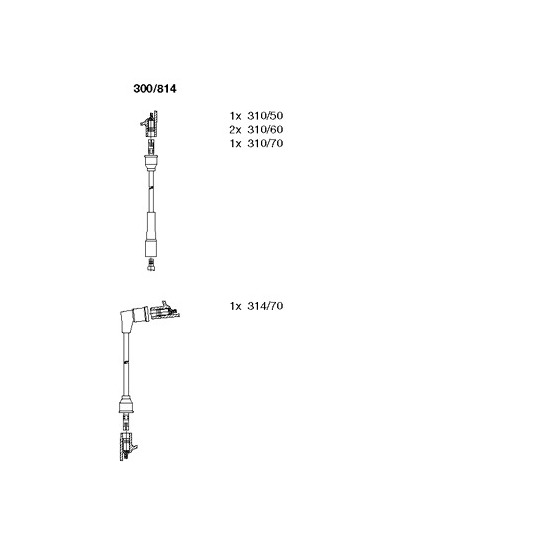 300/814 - Ignition Cable Kit 