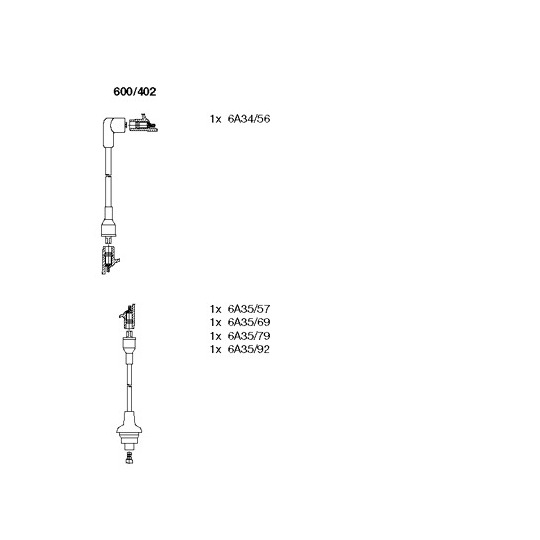 600/402 - Tändkabelsats 