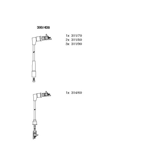 300/438 - Ignition Cable Kit 