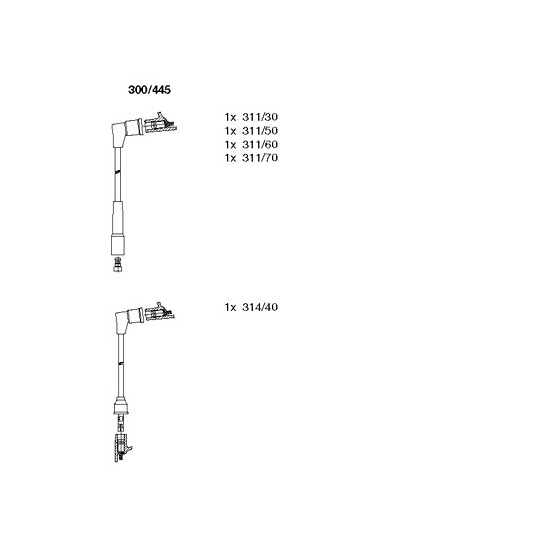 300/445 - Ignition Cable Kit 