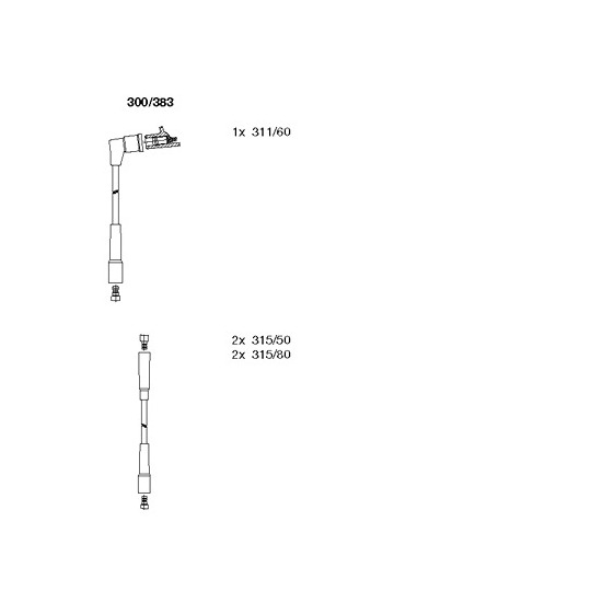 300/383 - Süütesüsteemikomplekt 