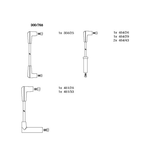 300/768 - Ignition Cable Kit 