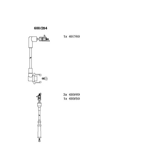 600/284 - Süütesüsteemikomplekt 