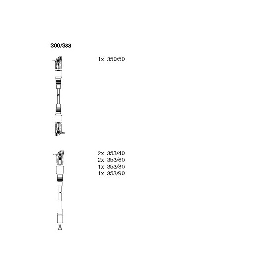 300/388 - Tändkabelsats 