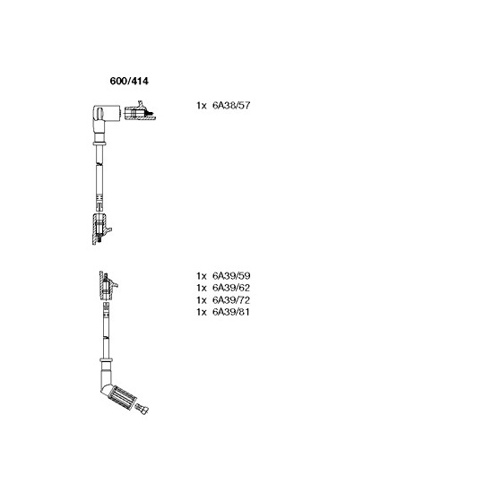 600/414 - Tändkabelsats 
