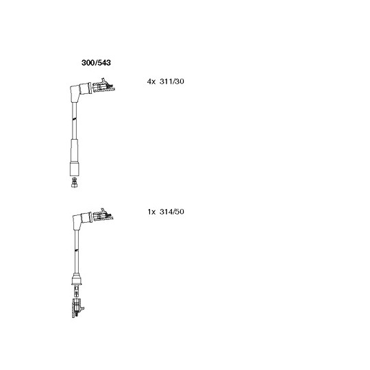 300/543 - Ignition Cable Kit 