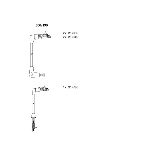 300/130 - Tändkabelsats 