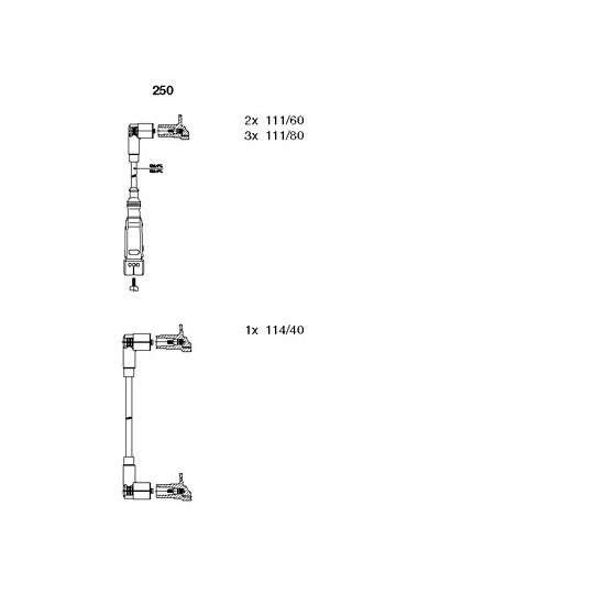 250 - Ignition Cable Kit 