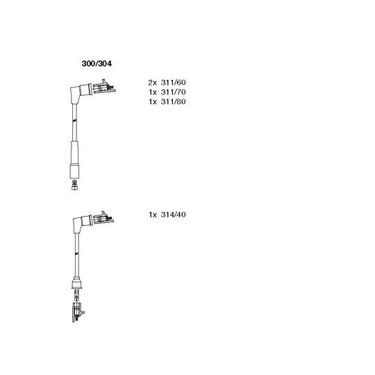 300/304 - Ignition Cable Kit 