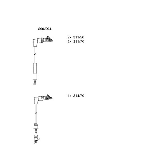 300/294 - Ignition Cable Kit 