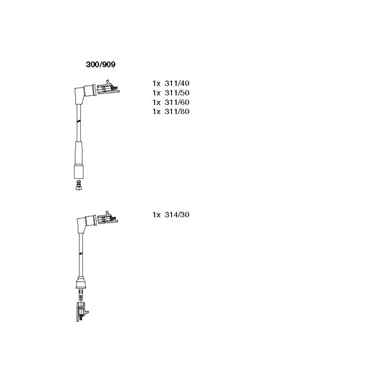 300/909 - Ignition Cable Kit 