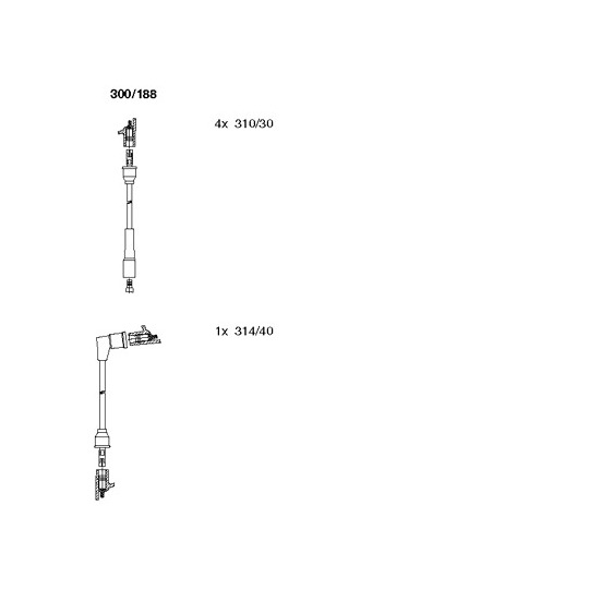 300/188 - Ignition Cable Kit 