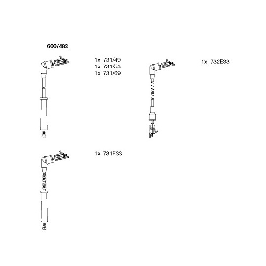 600/483 - Ignition Cable Kit 